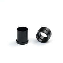 Factory Custom Cnc Turning Anodizing Black Aluminum Flanged Bearing Bushing Sleeve